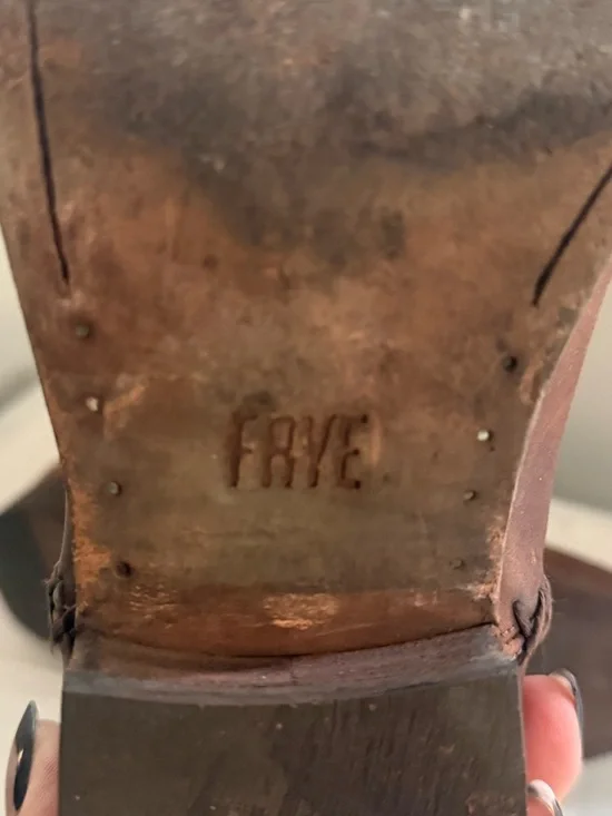 Frye Melissa Chelsea Boots in Cognac Leather Size 8.5 - Picture 14 of 16